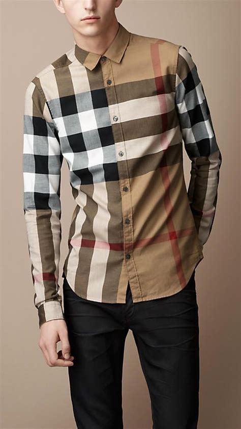 mens burberry dress shirt black|neiman marcus Burberry shirts.